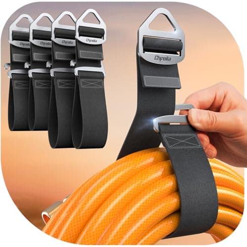 Men Gifts for Fathers Day for Dad Husband, 4 Pack [1s Auto Lock] Extension Cord Holder Organizer, Extension Cord Hanger for Garage Storage and Organization, Garden Hose Storage, Garage Gadgets for Men - Image 1