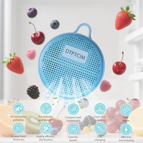 Fridge Deodorizer for Refrigerator,Powerful Odor Eliminator Lasts 10+ Years Works in Cars Shoe Closets Pet Areas More Effective Than Baking Soda Activated Charcoal Blue - Thumbnail 2