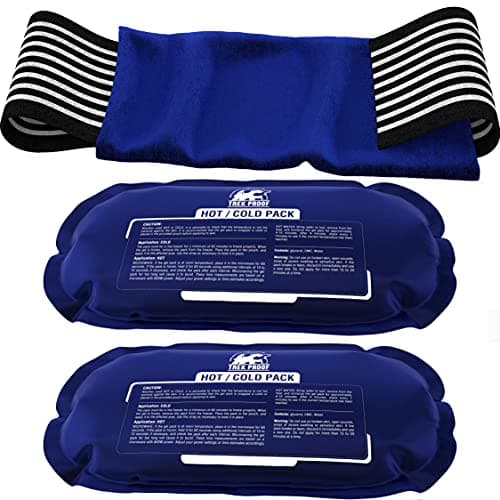 Ice Packs for Injuries Reusable (3-Piece Set) – Hot and Cold Ice Pack Therapy Gel Wrap Support – Supports Recovery, Joint and Muscle Pain – Knees, Back & More (3 Piece Set - Classic) - Image 1
