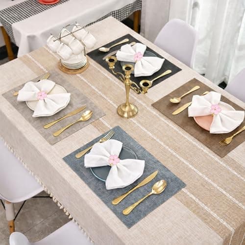 Flower Napkin Rings Set of 8, European Palace-Style Glaze, High-Temperature Fired Ideal for Photography Props, Ribbon Clips, or Curtain Tiebacks, Weddings/Birthdays (Pink) - Thumbnail 2