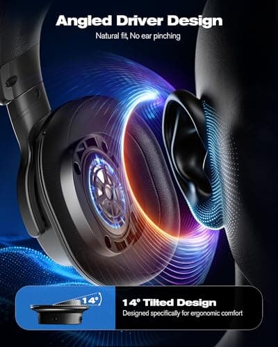 NUBWO Studio Headphones Wired, Hi-Res Over Ear Headphones with 3.5/6.35mm Detachable Jack, 180° Flip Earpads, 45mm Drivers Professional Monitor Headsets for Mixing, DJ, Recording, Guitar, Piano-HD01 - Thumbnail 3