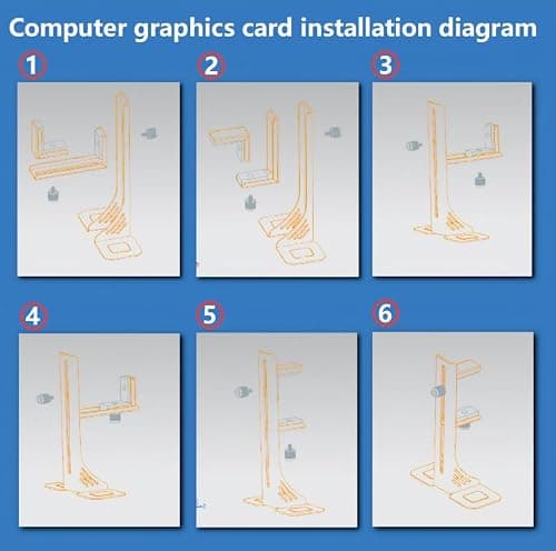 ACIDALIE Black Anti-Sagging GPU Bracket - Compatible with RTX 5070/40/30 Series, Adjustable 30-118mm, Supports 78mm Thick GPUs, Magnetic Base + CD Glossy Decoration - Thumbnail 4