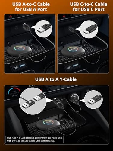 MYATOTO Magic AI Box, Wireless CarPlay/Android Auto Adapter, Car Video Box Supports for Netflix/YouTube/TikTok/TF Card, DriveChat AI Smart Box with GPS/Dual Bluetooth - Thumbnail 6