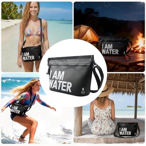 UOEPOWA 6L Water-Resistant Travel Pouch, Splashproof Zipper Toiletry Bag, Lightweight Splash-Resistant Organizer for Beach, Pool, Travel Essentials - Thumbnail 6