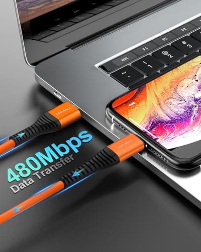 COOLSELL Silicone USB C Cable Short 1.5ft 3 Pack, 60W Fast Charging USB A to Type-C Cord Compatible with iPhone 17/16/15 Samsung Galaxy S23 S22 Google Pixel iPad for Power Bank/Car/Office/Travel - Thumbnail 5