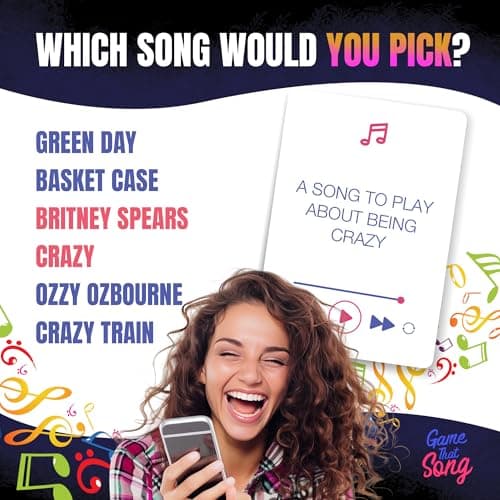 Game That Song - Compete to Play The Best Song! Fun Music Games for Adults and Teens - Great for Music Gifts, Singers, White Elephant Gifts for Adults, Secret Santa, Stocking Stuffers or Karaoke - Thumbnail 3