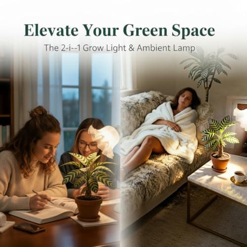 Table Top Grow Light for Indoor Plants – Decorative Desk Plant Light for Succulents Bonsai Cactus, Adjustable Desktop Grow Lights with Base, Cute Office Mini Grow Lamp - Thumbnail 3