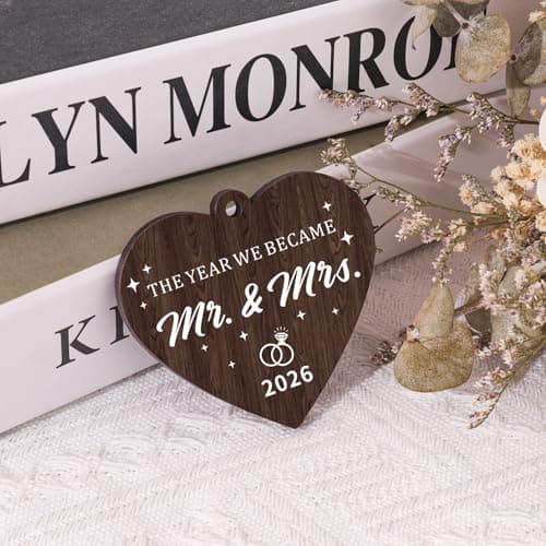 Boiveco Wedding Gifts for Couples 2026, Mr and Mrs Gift Picture Frame 4x6, Bridal Shower Gift for Bride Wedding Ideas for Newlyweds Just Married Wedding Presents for Newly Wed Couple - Thumbnail 2