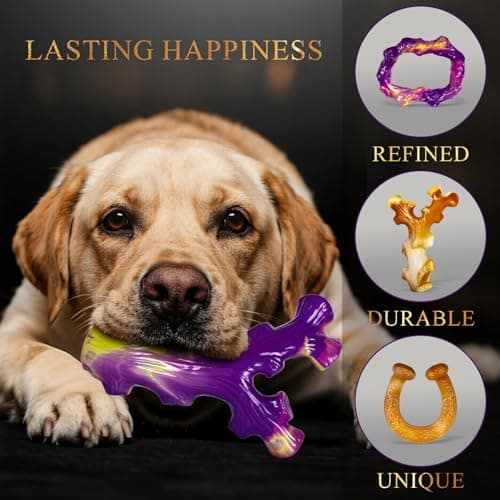 Frienhund 6 Pack Indestructible Dog Toys for Aggressive Chewers, Durable Nylon Bone for Large Dogs, Dog Toy for Aggressive Chewer Large Breed, A Mixed Special Edition Set - Thumbnail 4