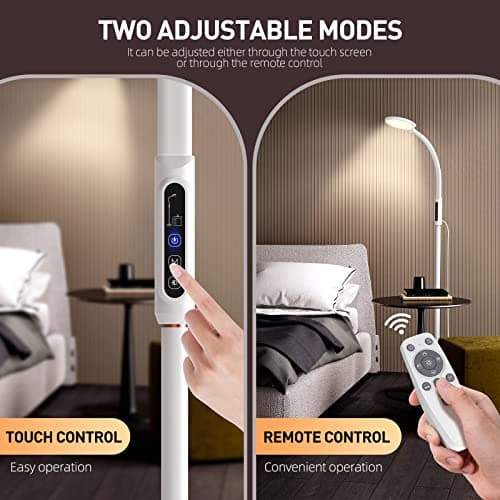 FBBJFF Light Therapy Lamp 11000 Lux, LED UV-Free Sunlight Lamp,Full Spectrum Happy Therapy Lamp with 10 Adjustable Brightness Levels, 2 in 1 Retractable Floor Light Therapy Lamp - Thumbnail 6