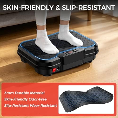 NXSCI Vibration Plate Exercise Machine,Vibrating Platform for Lymphatic Drainage with 250 Speeds,500 lbs Weight Capacity,Vibrated Plates for Weight Loss,Full Body Workout Equipment for Fitness at Home - Thumbnail 5