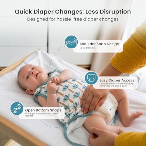 i-baby Baby Sleep Sack 9-12M, Toddler Sleeping Bag with Outlast® Smart Temperature Regulation, 0.5 TOG Soft Lightweight Baby Wearable Blanket for Infants Baby Essentials - Thumbnail 6