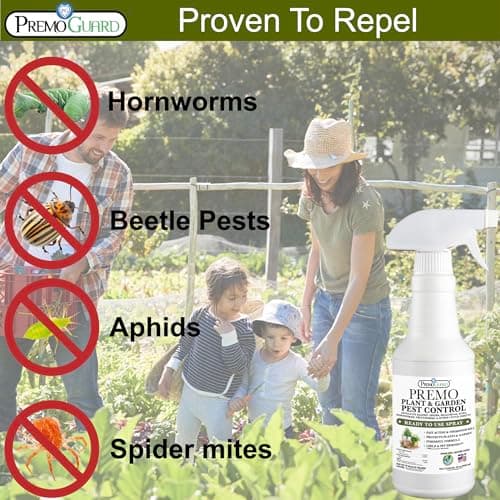 Plant & Garden Pest Control by Premo Guard - 32 oz - Insect & Disease Control for Organic Gardening - Effective Natural Plant Based Formula for Inside & Outside Plants - Thumbnail 5