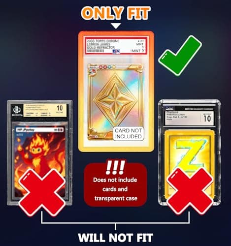 RCPLAGA PSA Slab Bumper: 3 Pack TPU Slab Protector Bumper Guard for PSA Graded Cards ONLY | Limited Edition Gradient Slab Edge Protector - Thumbnail 3