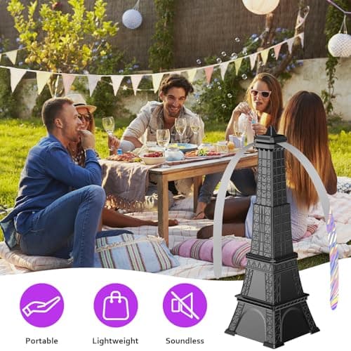 STUHAND Fly Fans for Tables, Fly Repellent Fan Keep Flies Away, Battery Powered Bug Fans with Holographic Blades for Picnic, BBQ, Restaurant, Party and Kitchen, Indoor and Outdoor 4 Pack - Thumbnail 2