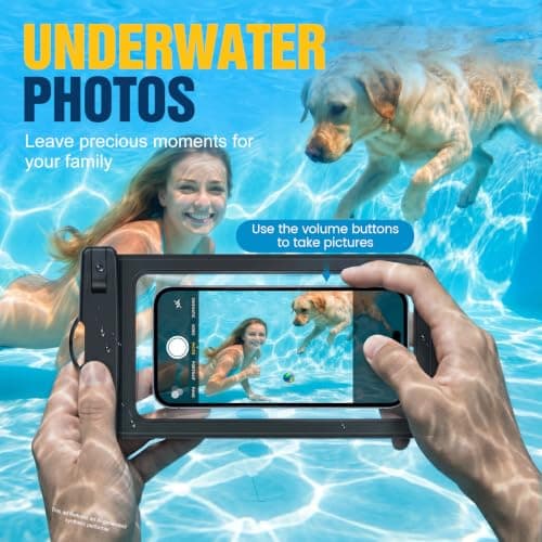 PEORSEFI 4 Pack Waterproof Phone Pouch IP68, Up to 8.3", Multicolor Waterproof Cell Phone Case for iPhone 17 16 15 Pro Max Galaxy S26 Ultra Pixel, Touchscreen Underwater Photography - Thumbnail 5