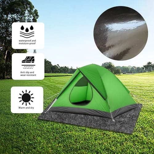 BETAGT Tent Carpet Mat Camping Floor Rug,Large Size 59 * 72 inch Waterproof Durable Portable and Foldable Pad Soft Tent Carpet Mat Blanket Picnic Floor Blanket for Picnic Outdoor Hiking - Thumbnail 4