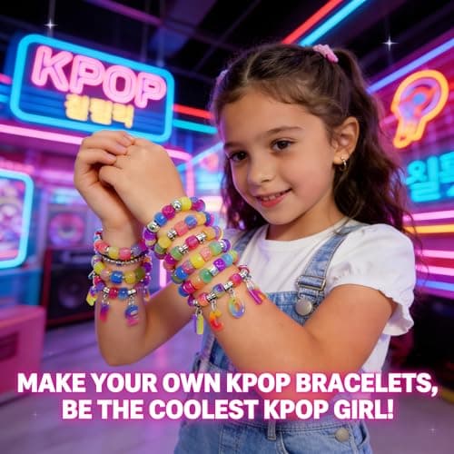 QuTZ Bracelet Making Kit, Making Your Own Beads and Charms with the UV Resins and Curing Station, Design Your Own Kpop & Friendship Bracelets, Jewelry Making Kit for Girls 6+ (12 Glue Set) - Thumbnail 5