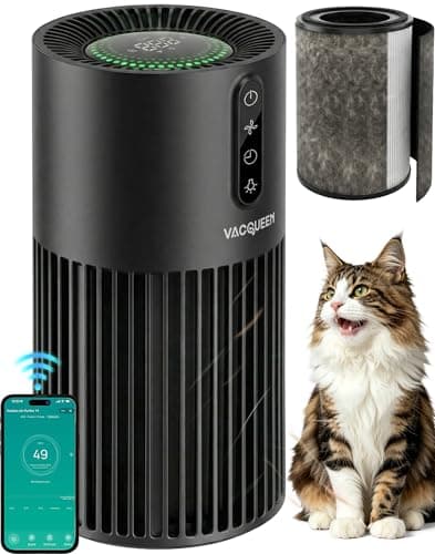 Air Purifiers for Bedroom, Smart WiFi HEPA Air Purifier for Home Pets, Timer and Alexa Control, Cover 1800 Ft², PM2.5 Monitor, Sleep Mode, Washable Filter Air Cleaner for Pet Hair Odors Smoke Dust - Image 1