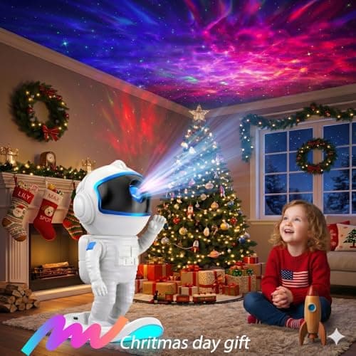 Galaxy Projector, Star Projector Night Light with Timer and Remote for Bedroom, Kids Room Decor, Adjustable Head Angle Nebula Ceiling Lamp, Gifts for Adults, Teens, Christmas, Birthday - Thumbnail 3