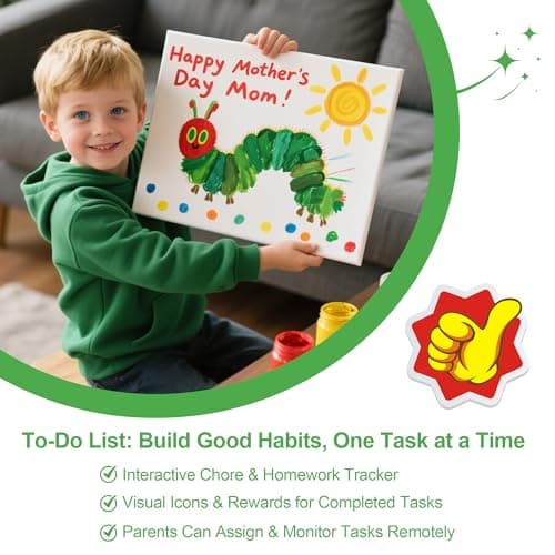 10.1’’ Smart Digital Calendar - Interactive Touch Screen, HD Display, Wall Mountable Family Organizer with Chore Chart, To-Do Lists & App Sync for Home & Office, Warm Mothers’s Day Gift, Gift for Her - Thumbnail 6