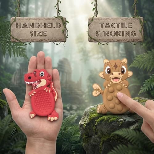 24Pack Dinosaur Sensory Stone for Autistic, Easter Eggs Fillers, Kid Fidget Stress Toys for Kids Classroom, Autism Calming Special Education Must Haves Travel Essentials,Easter Party Favors for Kids - Thumbnail 5