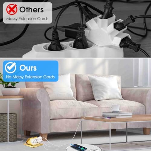 Floor Outlet 20A Pop up Outlet with 25W USB C & USB A, Floor Outlet with 2 AC Outlets Compatible with High-Power Appliances,Update The Soft Pop Make It More Stable and Smooth - Thumbnail 4