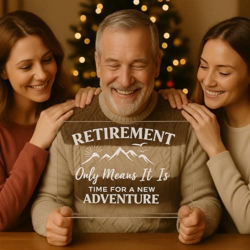 Engraved Acrylic Cutting Board with Counter Lip - Retirement Gifts for Woman Men Clear Counter Protector Kitchen Decor Happy Retirement Gifts for Teachers Mom Dad Coworker Boss Friends Retirees - Thumbnail 2