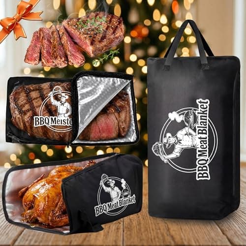 Roseek BBQ Meat Blanket Resting Brisket Bag Rugged 600D Oxford Leakproof Heat Pressed, Father's Day Birthday Wedding Gifts for Men Dad Husband Smoker&Grilling Accessories Backyard Camping Party(21") - Image 1