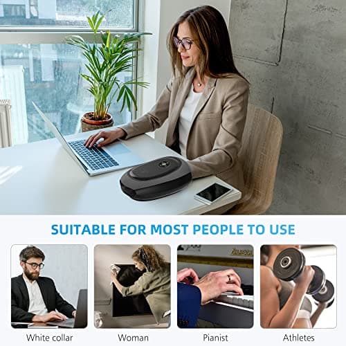 COMFIER Hand Massager with Heat and Compression, Cordless Hand Massager for Arthritis and Carpal Tunnel, Wrist, Finger Massage for Mom, Dads, Women and Men (Black) - Thumbnail 5