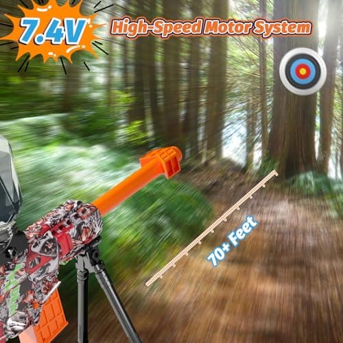 Lazzarou 2 Pack Electric Blaster Toys, Full Auto Splatter Blasters - 11 Rs Per Seconds, 7.4V/500 mAh Batteries, Perfect for Outdoor Team Play Game Activities, Parties & Summer Fun, Ages 12 & Up - Thumbnail 2