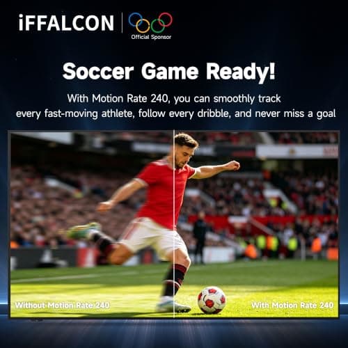 iFFALCON 55-Inch Class QLED 4K F75 Smart TV, Ultra-Slim 1.1'' Floating Picture Frame TV, Seamless Wall-Mount Installation | Dolby Vision IQ, 144Hz, Google TV, Alexa | Works w/Legacy Devices - Thumbnail 6