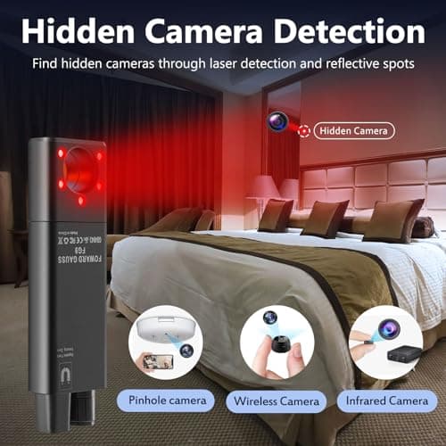 FOWARD GAUSS Hidden Camera Detector, Anti-Spy Detector, Listening Device Detector, Camera Finder, FG9 Plus Professional Privacy Protector - Thumbnail 4