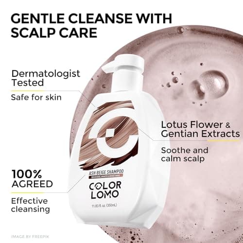 Ultra Color Safe Shampoo | Help Prevent Fading & Provide Subtle Color Replenishment | Prolong Color Vibrancy and Enhance Shine | Vegan & Cruelty-Free Formula | For Brown Color Treated Hair - Thumbnail 5