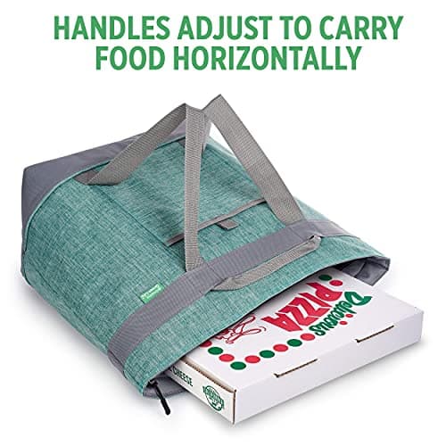 Jumbo Insulated Cooler Bag - Heavy Duty Soft Insulated Grocery Bag (Green) - Thumbnail 5