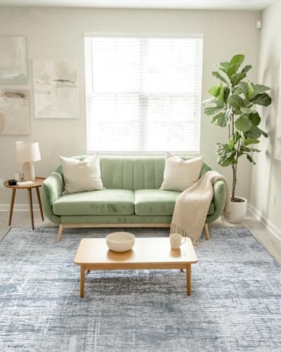 MINIDEAR 5x7 Area Rugs for Living Room, Dining Room Rugs, Washable Rugs for Bedroom Non Slip Modern Rug Carpet Mat for Home, Gray - Thumbnail 3
