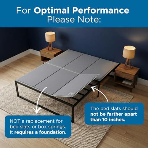 Meliusly Heavy Duty 10mm Bunkie Board Full Size (54x75'') Patent Pending Low Profile Bed Board Design - Breathable, Noise Minimizing, Moisture Resistant Bunkieboards, Low Profile Bed Support - Thumbnail 5