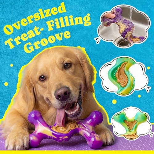 Kseroo Dog Toys for Aggressive Chewers: Larger Size, Weighing 400g, 2 Pack Tough Dog Toy for Medium & Large Dogs Weighing 20-70 lbs, Indestructible Dog Chew Toys - Thumbnail 2