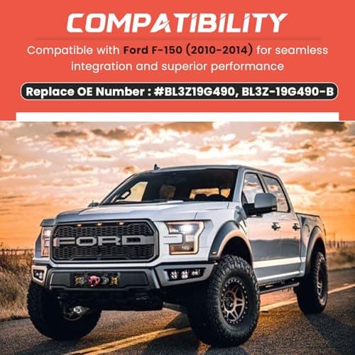 For Ford F150 Backup Camera OEM Kit, Rear View Camera for F-150 2010 2011 2012 2013 2014, Reverse Camera with Night Vision Compatible with Ford F150 Accessories Replacement OE BL3Z-19G490-B BL3Z19G490 - Thumbnail 2
