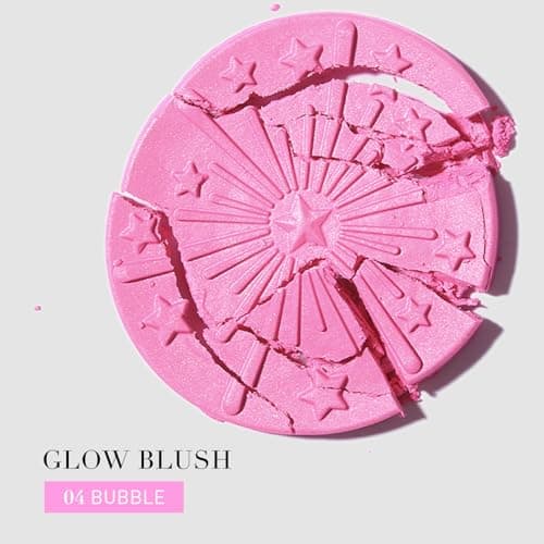 Baked Blush for Cheeks Makeup - Glow Powder Blush Palette, Silky Smooth, Seamless Buildable Face Blush Powder with Subtle Shimmer for a Natural, Long-Lasting Glow, 04 Bubble (Pink-Lilac Shade) - Thumbnail 3