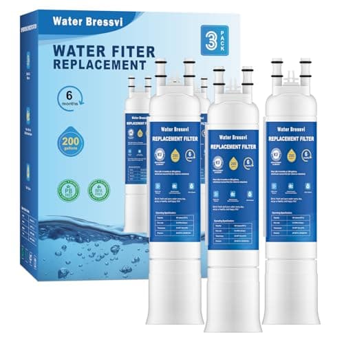 Water Bressvi FPPWFU01 Water Filter Replacement Compatible with Frigidaire FPPWFU01, FPPWFU01, PureAdvantage, PWF-1 FPPWFU01 PurePour Water Filter, Remove Impurities from Water (3-PCS) - Image 1