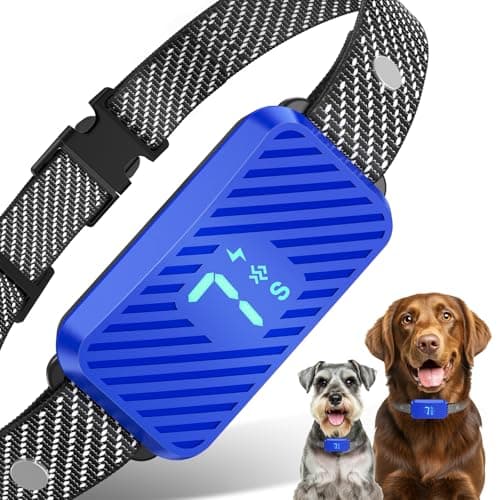 Dog Bark Collar for Large Medium Small Dogs, Effective No-Bark Collar, Smart Barking Collar, Rechargeable Bark Collar with 7 Sensitivity, 3 Modes, Waterproof, SkyBlue - Image 1