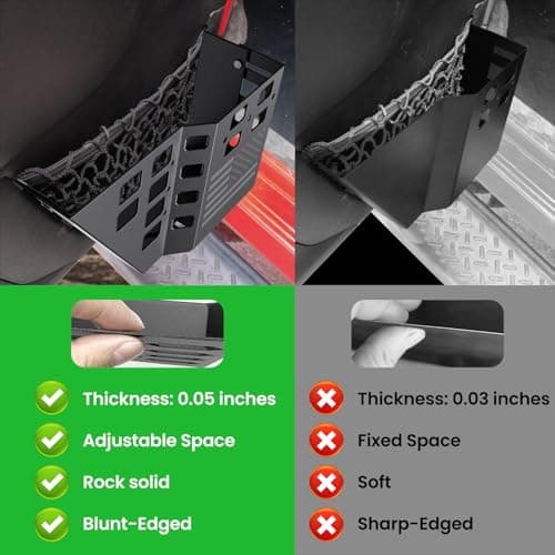 DIAMOOKY Upgraded Metal Front Door Pocket Storage Box for Jeep Wrangler JK JKU 2018 2017 2016 2015 2014 2013-2007 2/4 Door Accessories, Adjustable Door Organizer Molle Panels, Flag, 2PCS - Thumbnail 5