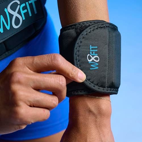 W8FIT Adjustable Wearable Wrist Arm Weights for Walking, Fitness, and Physical Therapy (3.4 LBS SET 1.7LBS each) LARGE - Thumbnail 4