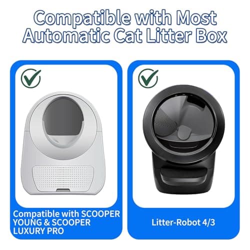 120 Pack Automatic Litter Box Liners, Compatible with SCOOPER YOUNG & SCOOPER LUXURY PRO & Litter Robot 4/3 Self-Cleaning Litter Boxes, Drawstring Cat Litter Bags (Not for SCOOPER SE) - Thumbnail 3