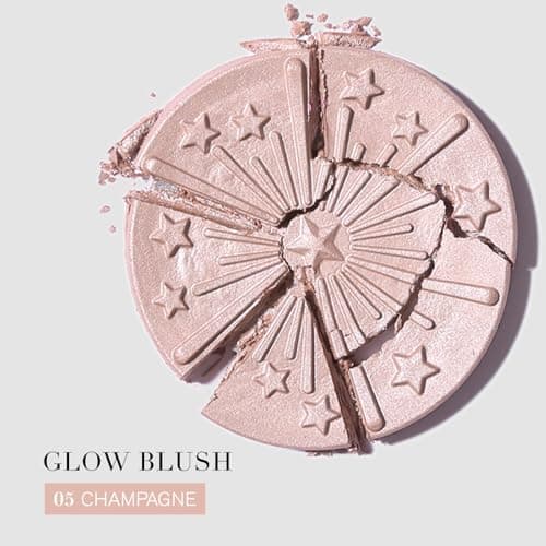 Baked Blush for Cheeks Makeup - Glow Powder Blush Palette, Silky Smooth, Seamless Buildable Face Blush Powder with Subtle Shimmer for a Natural, Long-Lasting Glow, 05 Champagne (Champagne-Glow) - Thumbnail 3