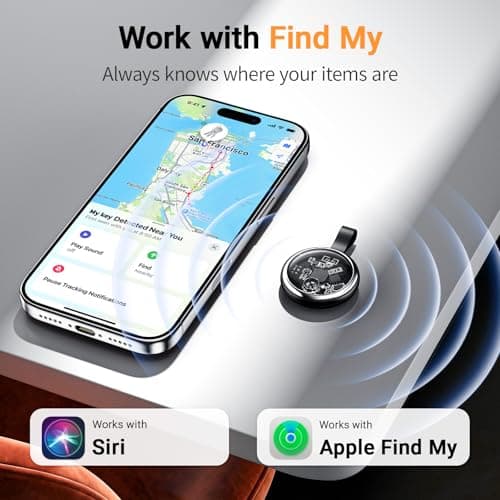 2026 New Air Tracker Tags-4 Pack Compatible with Apple Find My (iOS Only), Bluetooth Tracker Smart Tag Waterproof Key Finder Item Locator for Keys, Wallet, Luggage, Pet - Thumbnail 2