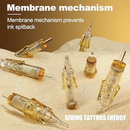 PEPAX Lance Tattoo Needles Cartridge 1211CML - 20Pcs Tattoo Cartridge Needles #12 Standard 11 Curved Magnum Tattoo Cartridges Diameter 0.35mm Long Taper 5.0mm Safety Membrane Makeup Machine - Thumbnail 5