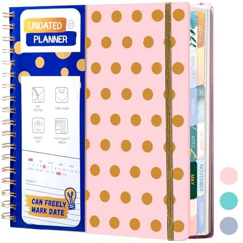 FLYING EAGLE Undated Work Planner, Pink - Image 1