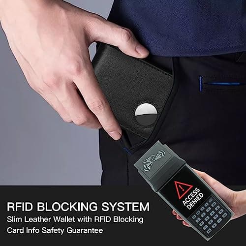 SENDEFN Genuine Leather Bifold Wallets for Men with RFID Blocking - Thumbnail 4